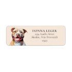 PitBull Dog Personalised Address