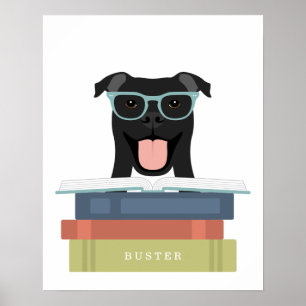 Pitbull Dog Personalised Print