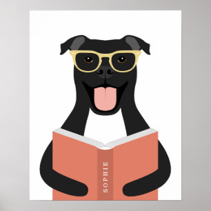 Pitbull Dog Personalised Print