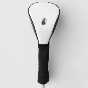 PitBull dog Playing Electric Guitar Rock Golf Head Cover