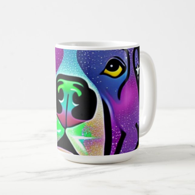Pitbull Dog Pop Art   Coffee Mug (Front Right)