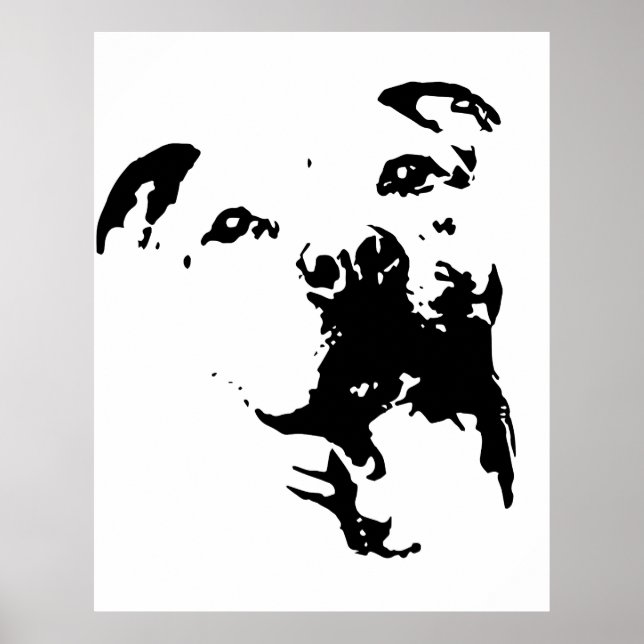 Pitbull Dog Poster (Front)