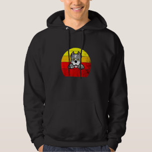 Pitbull Dog Retro Dog Women Hoodie
