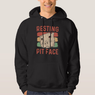 Pitbull Dog Retro Hoodie