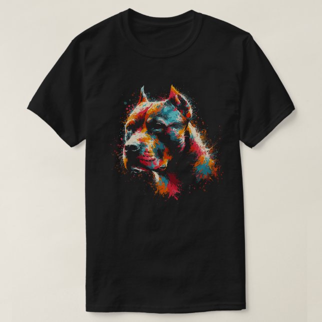 Pitbull Dog T-Shirt (Design Front)