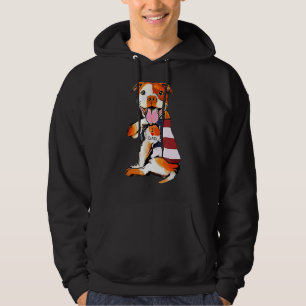 Pitbull Dog Tattoo I Love Dad Hoodie