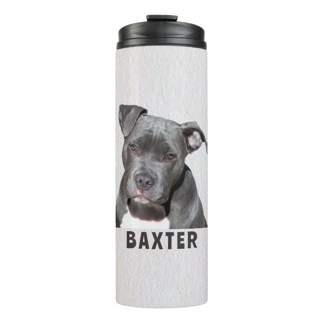 Pitbull Dog Thermal Tumbler (Front)