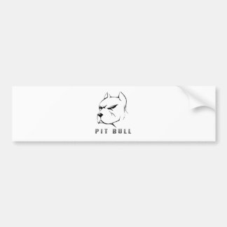 Pitbull draw bumper sticker