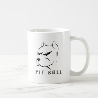 Pitbull draw coffee mug