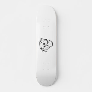 pitbull drawing simple dog lovers black white skateboard