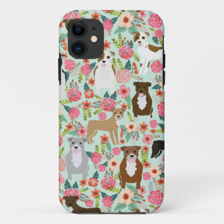 Pitbull Floral Iphone Case - pitbull phone case,