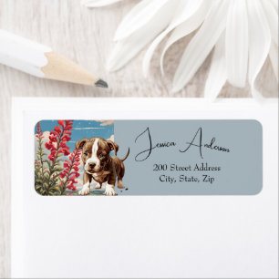 Pitbull & Flowers Return Address Label