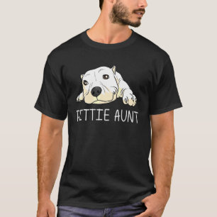 Pitbull For Aunt Women Canine Dog Puppy Animal T-Shirt
