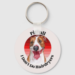 Pitbull funny quote keychain