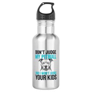 Pitbull Funny Quote Vintage Engraving Dog Design_1 532 Ml Water Bottle