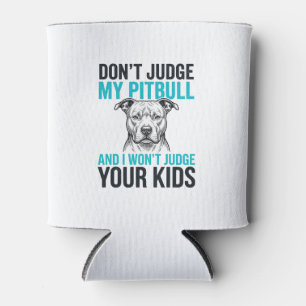 Pitbull Funny Quote Vintage Engraving Dog Design_1 Can Cooler