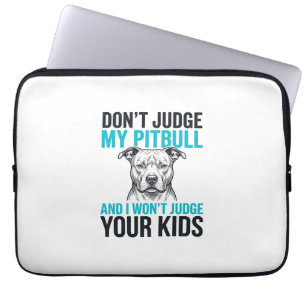 Pitbull Funny Quote Vintage Engraving Dog Design_1 Laptop Sleeve