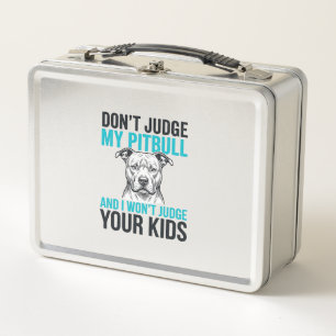 Pitbull Funny Quote Vintage Engraving Dog Design_1 Metal Lunch Box