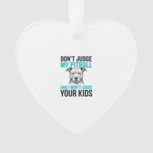 Pitbull Funny Quote Vintage Engraving Dog Design_1 Ornament
