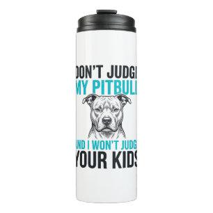 Pitbull Funny Quote Vintage Engraving Dog Design_1 Thermal Tumbler