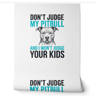 Pitbull Funny Quote Vintage Engraving Dog Design_1 Wallpaper