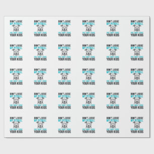 Pitbull Funny Quote Vintage Engraving Dog Design_1 Wrapping Paper