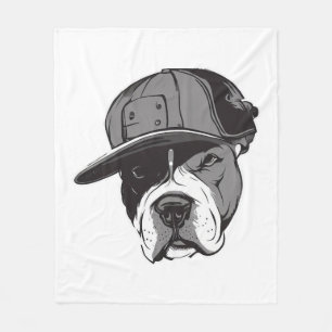 Pitbull Gangster Fleece Blanket