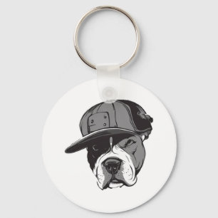 Pitbull Gangster Key Ring