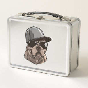 Pitbull Gangster Metal Lunch Box