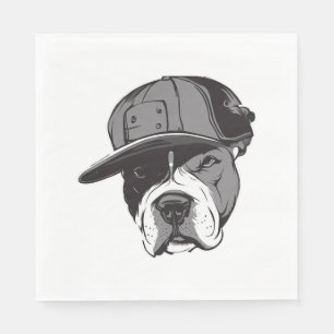 Pitbull Gangster Napkin