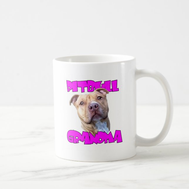 Pitbull Grandma Coffee Mug (Right)
