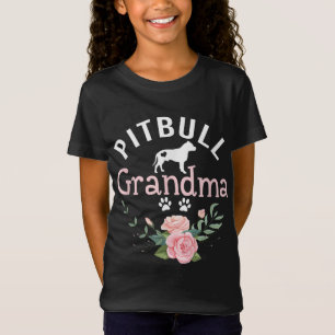 Pitbull Grandma Gifts Womens Mum Pitbull Dog Lover T-Shirt