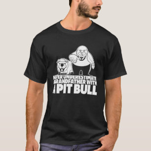 Pitbull Grandpa  Dog Breed Pitbull Ban T-Shirt