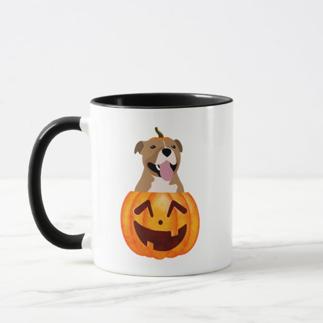 Pitbull Halloween   Coffee Mug (Left)