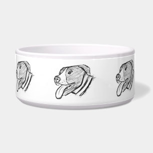 pitbull hand drawn photo dog animal lover