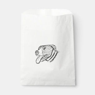 pitbull hand drawn photo dog animal lover  favour bags