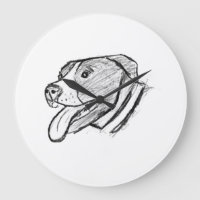 pitbull hand drawn photo dog animal lover poster