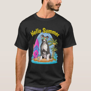 Pitbull Hello Summer Dog Vacation 2022 T-Shirt
