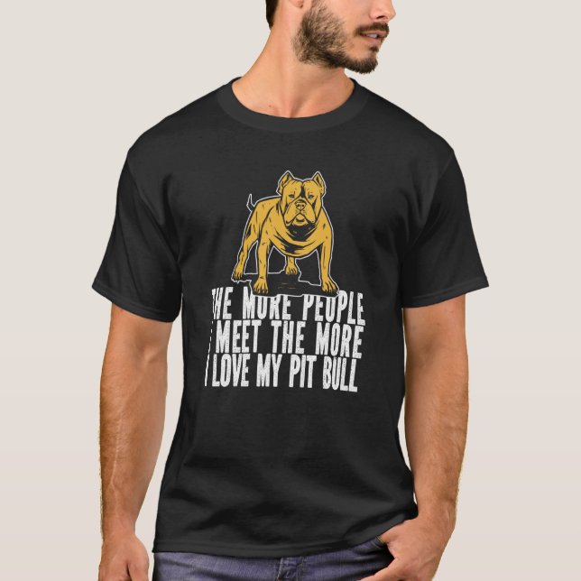Pitbull Humor Dog Breed Pitbull Ban T-Shirt (Front)