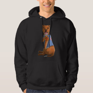 Pitbull I Love Mum Tattoo Dog   Mother's Day  1 Hoodie