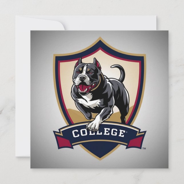 Pitbull in college: Logo (Front)