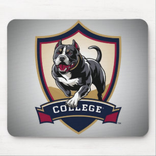 Pitbull in college: Logo Mouse Mat