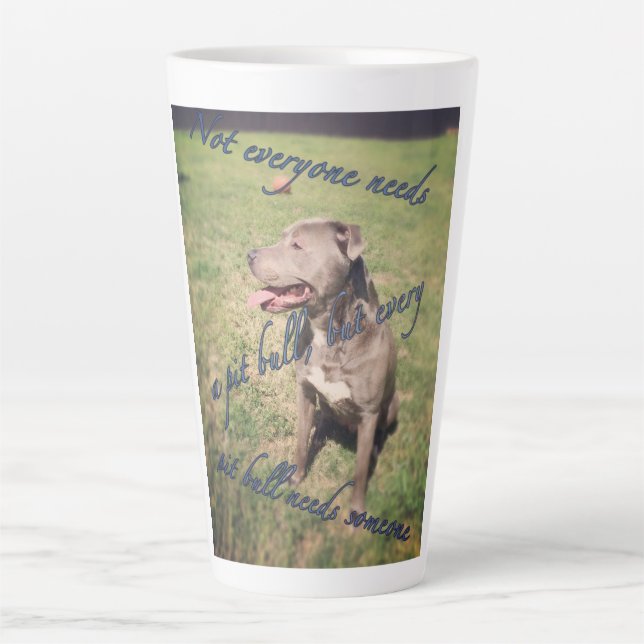 Pitbull Latte Mug (Front)