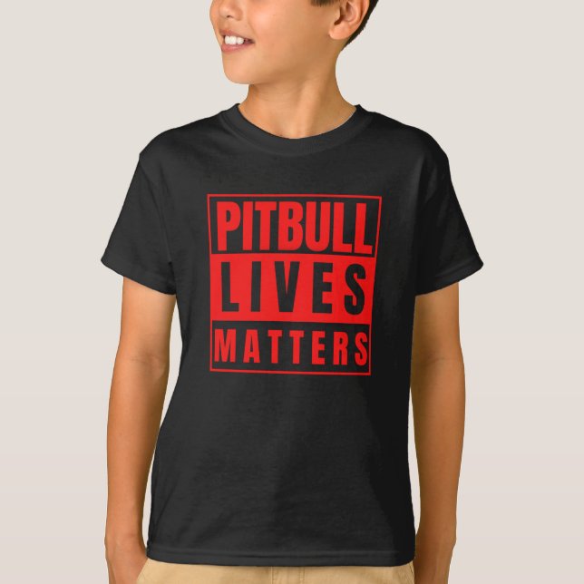 Pitbull Lives - Pitbull Stuff Dog Lover Sticker  T-Shirt (Front)