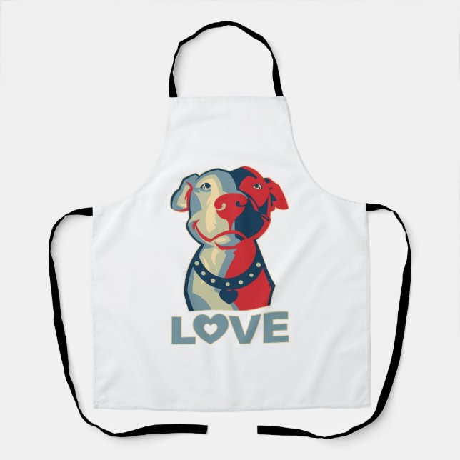 Pitbull - LOVE Apron (Front)
