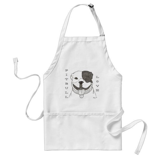 Pitbull Love Apron (Front)
