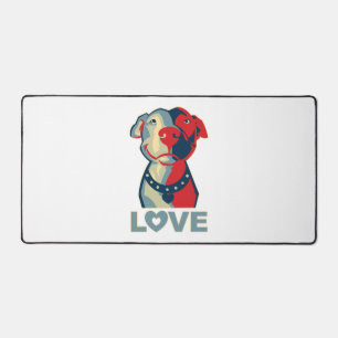 Pitbull - LOVE Desk Mat