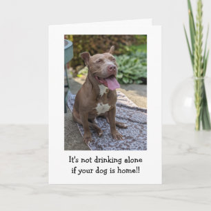 Pitbull Love Funny Card