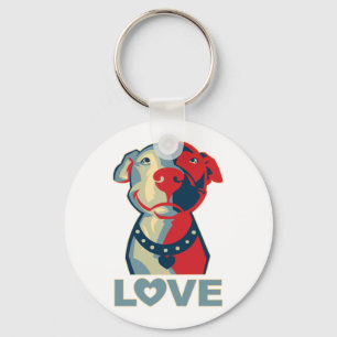 Pitbull - LOVE Key Ring