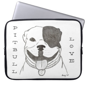 Pitbull Love Laptop Sleeve